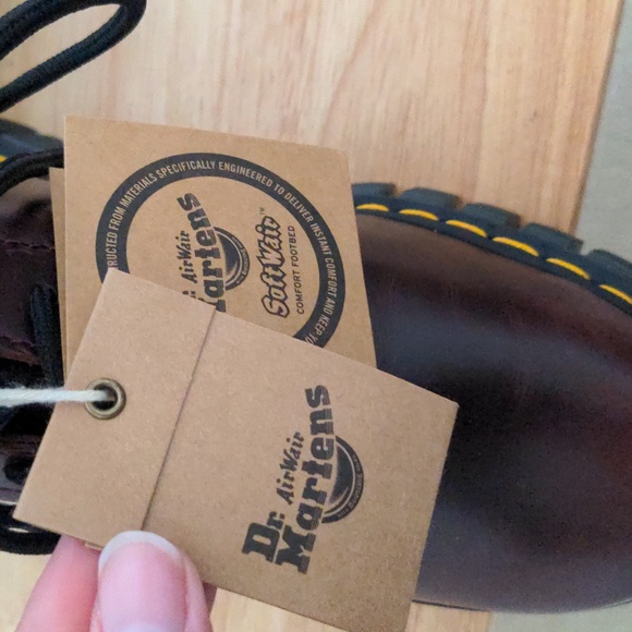 SOLD Dr Martens Audrick Boots on Charro Burgundy Leather sz 10 Women's - Picture 7 of 8